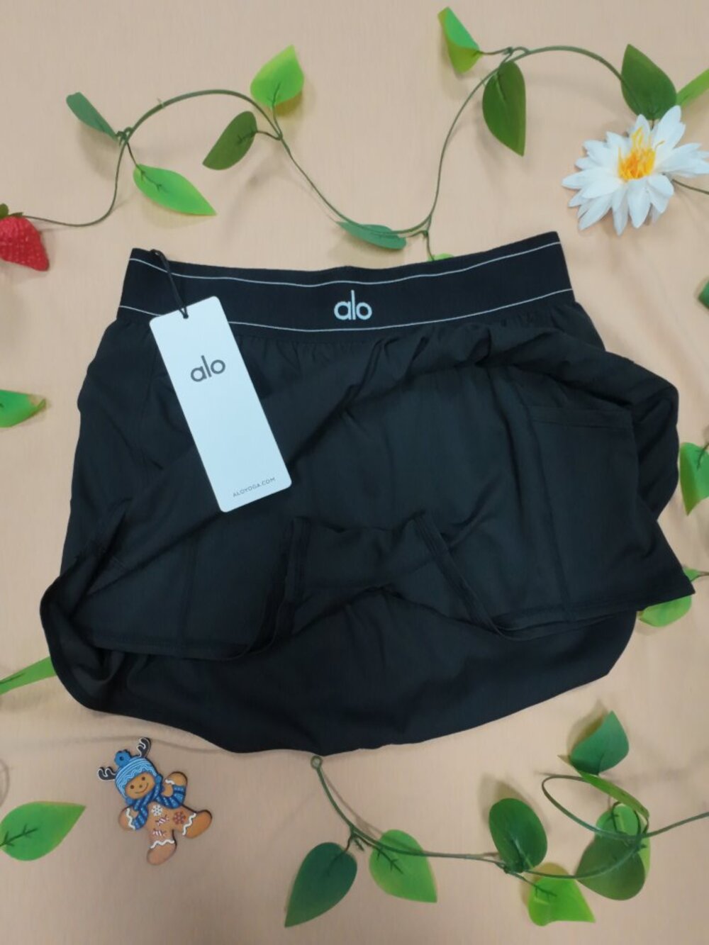🎭NWT ALO Yoga🌼Black Match Point Tennis Skirt Athletic Fit - Picture 7 of 9